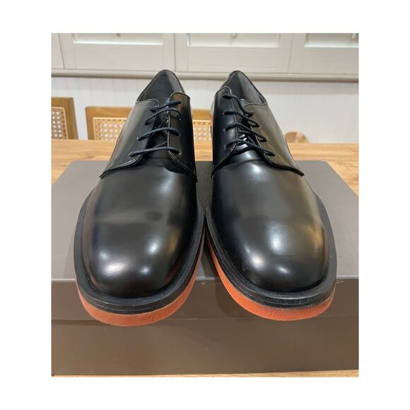Robert Clergerie Robert-DL Oxford Dress Shoe Black Glazed Leather Size 11 US NIB main image 11